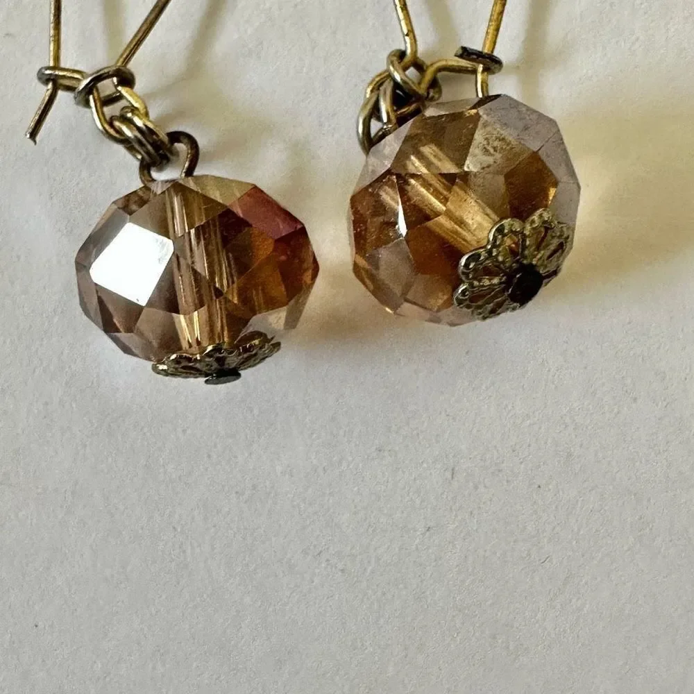 Crystal drop earrings